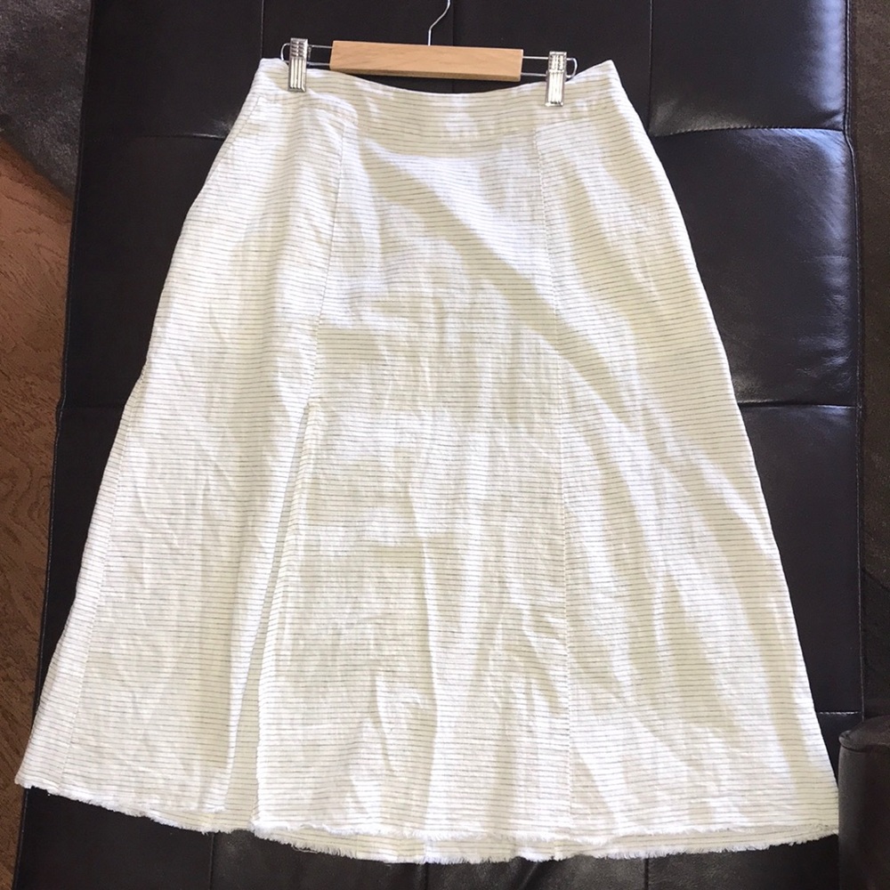 ⛓ Zara Striped Linen Skirt